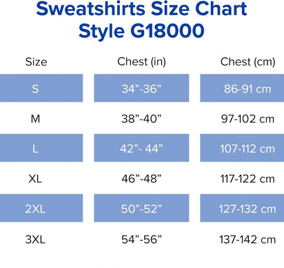 Gildan Men’s Fleece Crewneck Sweatshirt, Style G18000Sweatshirt