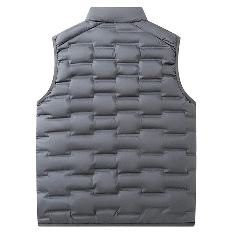 Men Winter New White Duck Down Vest Men Warm Windproof Stand Collar Sleeveless Vest Men Ultralight Waterproof Waistcoat Male