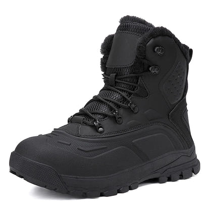 2025 Winter Boots for Men Waterproof Outdoor Hiking Boots Thick Plus Warm Ankle Boots Non-slip Hunting Sneakers Man Work Shoes