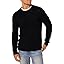 Mens Long-Sleeve 100% Cotton Fisherman Cable Crewneck Sweater