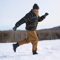 NORTIV 8 Men's Winter Snow Boots Insulated Waterproof Construction Hiking Ankle Booties Rubber Sole Work Casual Ski Boots POLAR