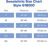 Gildan Men’s Fleece Crewneck Sweatshirt, Style G18000Sweatshirt