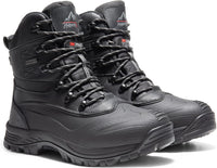 NORTIV 8 Men's Winter Snow Boots Insulated Waterproof Construction Hiking Ankle Booties Rubber Sole Work Casual Ski Boots POLAR