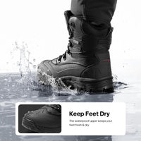 NORTIV 8 Men's Winter Snow Boots Insulated Waterproof Construction Hiking Ankle Booties Rubber Sole Work Casual Ski Boots POLAR