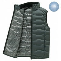 Men Winter New White Duck Down Vest Men Warm Windproof Stand Collar Sleeveless Vest Men Ultralight Waterproof Waistcoat Male