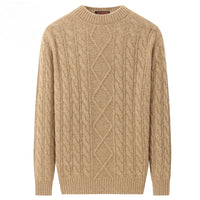 New Arrival Fashion Suerp Large Winter Thickened 100% Pure Cashmere Men's Knitted Base Sweater Plus Size XS S M L X2XL3XL4XL 5XL