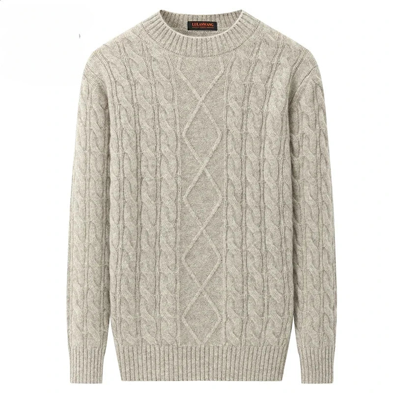 New Arrival Fashion Suerp Large Winter Thickened 100% Pure Cashmere Men's Knitted Base Sweater Plus Size XS S M L X2XL3XL4XL 5XL