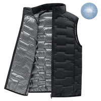 Men Winter New White Duck Down Vest Men Warm Windproof Stand Collar Sleeveless Vest Men Ultralight Waterproof Waistcoat Male