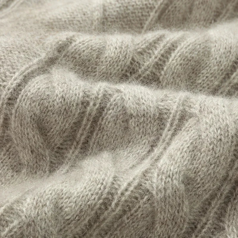 New Arrival Fashion Suerp Large Winter Thickened 100% Pure Cashmere Men's Knitted Base Sweater Plus Size XS S M L X2XL3XL4XL 5XL