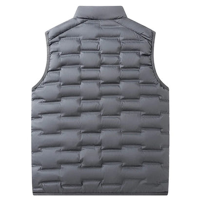 Men Winter New White Duck Down Vest Men Warm Windproof Stand Collar Sleeveless Vest Men Ultralight Waterproof Waistcoat Male