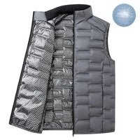 Men Winter New White Duck Down Vest Men Warm Windproof Stand Collar Sleeveless Vest Men Ultralight Waterproof Waistcoat Male